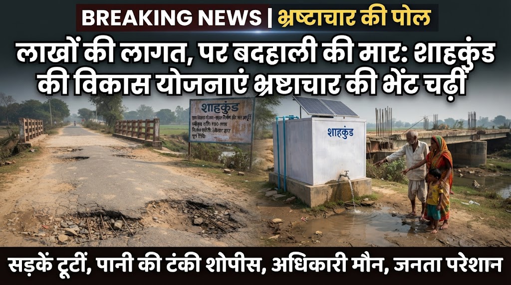 लाखों की लागत, पर बदहाली की मार शाहकुंड के दरियापुर पंचायत सरकार भवन तक पहुँचने का रास्ता कीचड़मय; मुख्य सड़क से संपर्क कटा, ग्रामीणों में आक्रोश