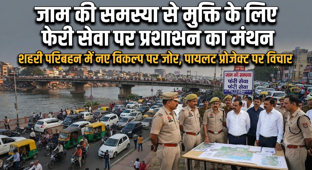 जाम की समस्या से मुक्ति के लिए फेरी सेवा पर प्रशासन का मंथन
