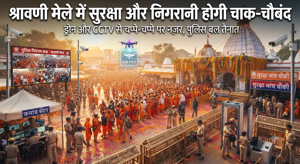 श्रावणी मेले में सुरक्षा और निगरानी होगी चाक-चौबंद; डीएम के सख्त निर्देश पर शहर के सभी बंद पड़े सीसीटीवी कैमरे तत्काल दुरुस्त करने के आदेश, पुलिस महकमे में हलचल