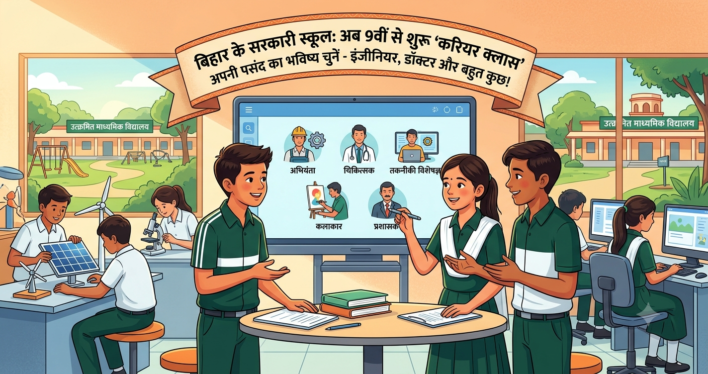 बिहार मॉडल स्कूल 9वीं कक्षा से ही करियर की तैयारी