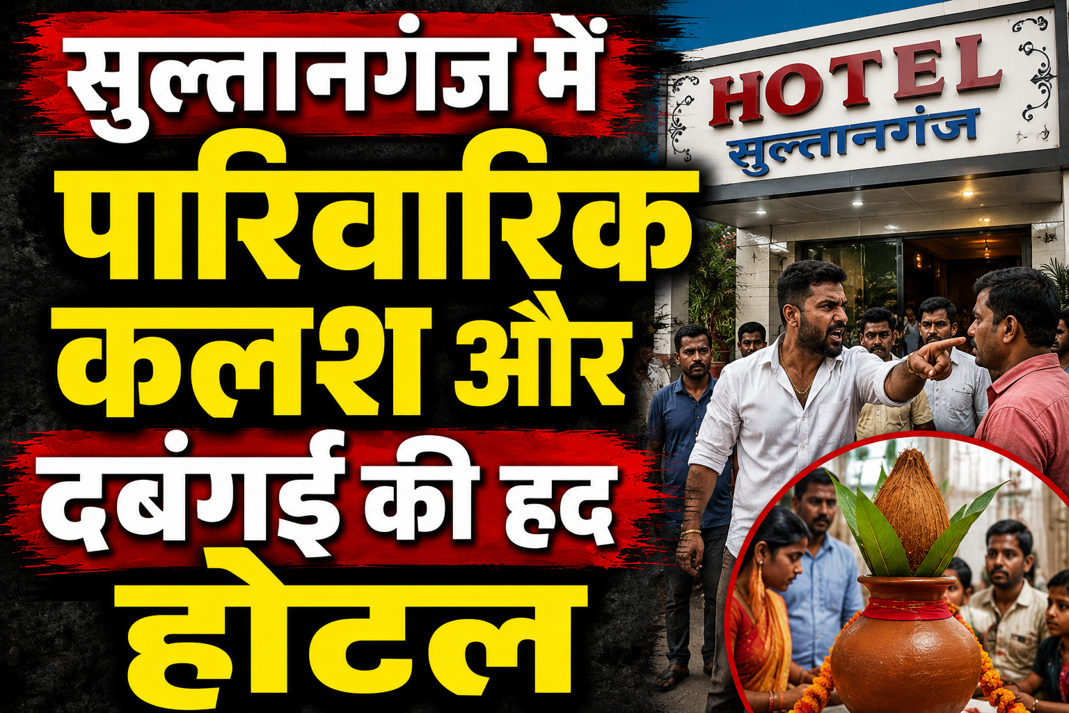 Limits of Domestic Turmoil and Bullyism in Sultanganj Named Accused Attack Husband and Son Working at a Hotel; Aggrieved Woman Registers FIR at Police Station