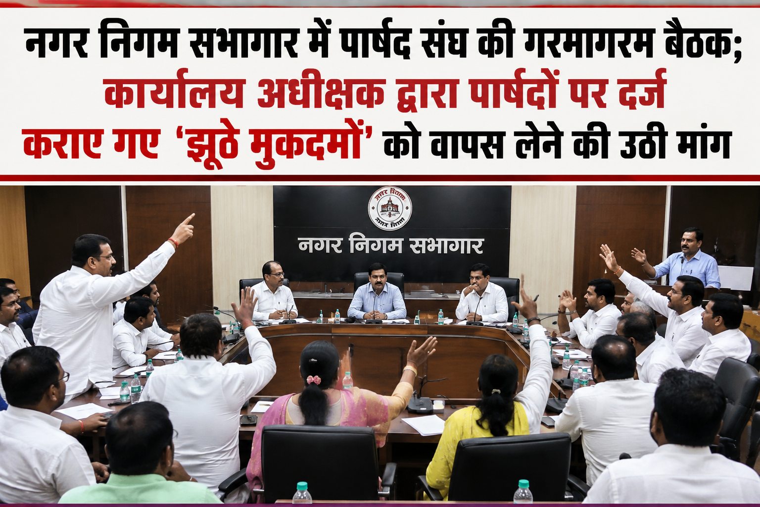 Heated Meeting of the Councilor Association in the Municipal Corporation Auditorium