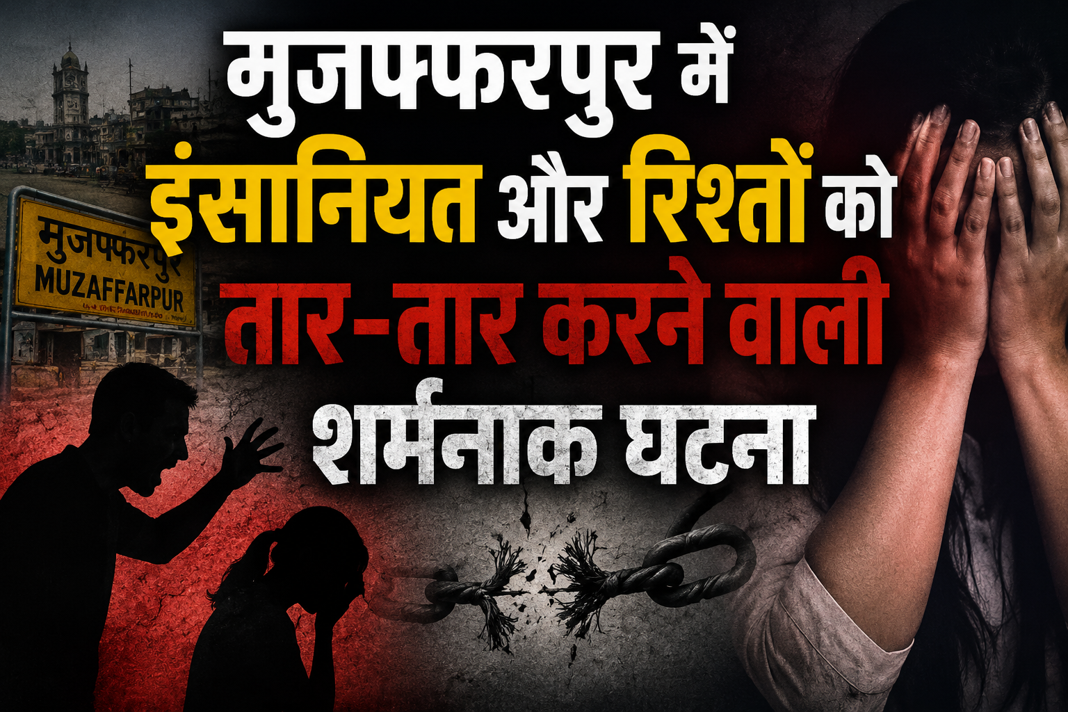 A Shameful Incident Tearing Apart Humanity and Relations in Muzaffarpur: Kalyugi Father Turns Predator, Subjecting His Own Daughter to Lust and Abuse for 1.5 Years